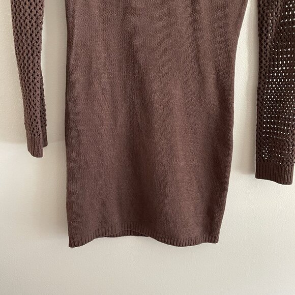 Zara Brown Long Sleeve Dress - Picture 5 of 12